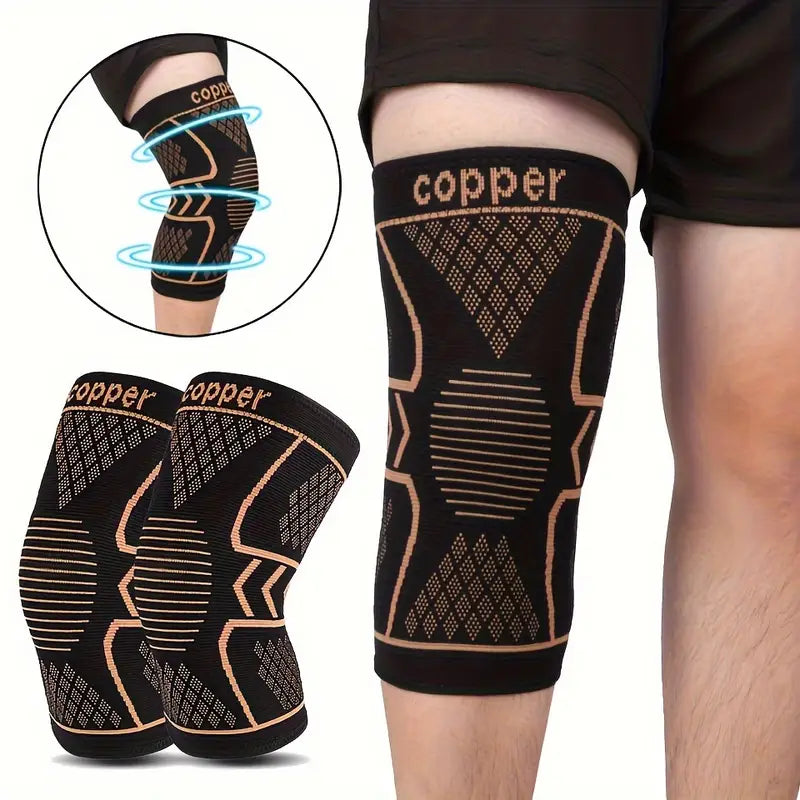 2-Pack COOLFIT Copper Fiber Knit Knee Band
