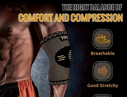Copper-Infused Compression Elbow Support Sleeve (2Pack)