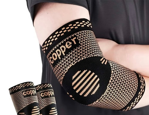Copper-Infused Compression Elbow Support Sleeve (2Pack)
