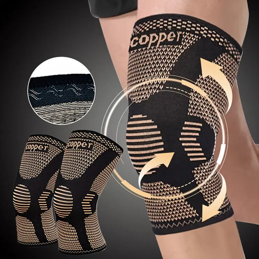 2-Pack COOLFIT Copper Fiber Knit Knee Band